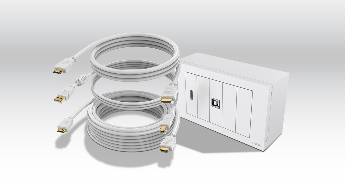 Vision 4K Techconnect Faceplate Pack 5m