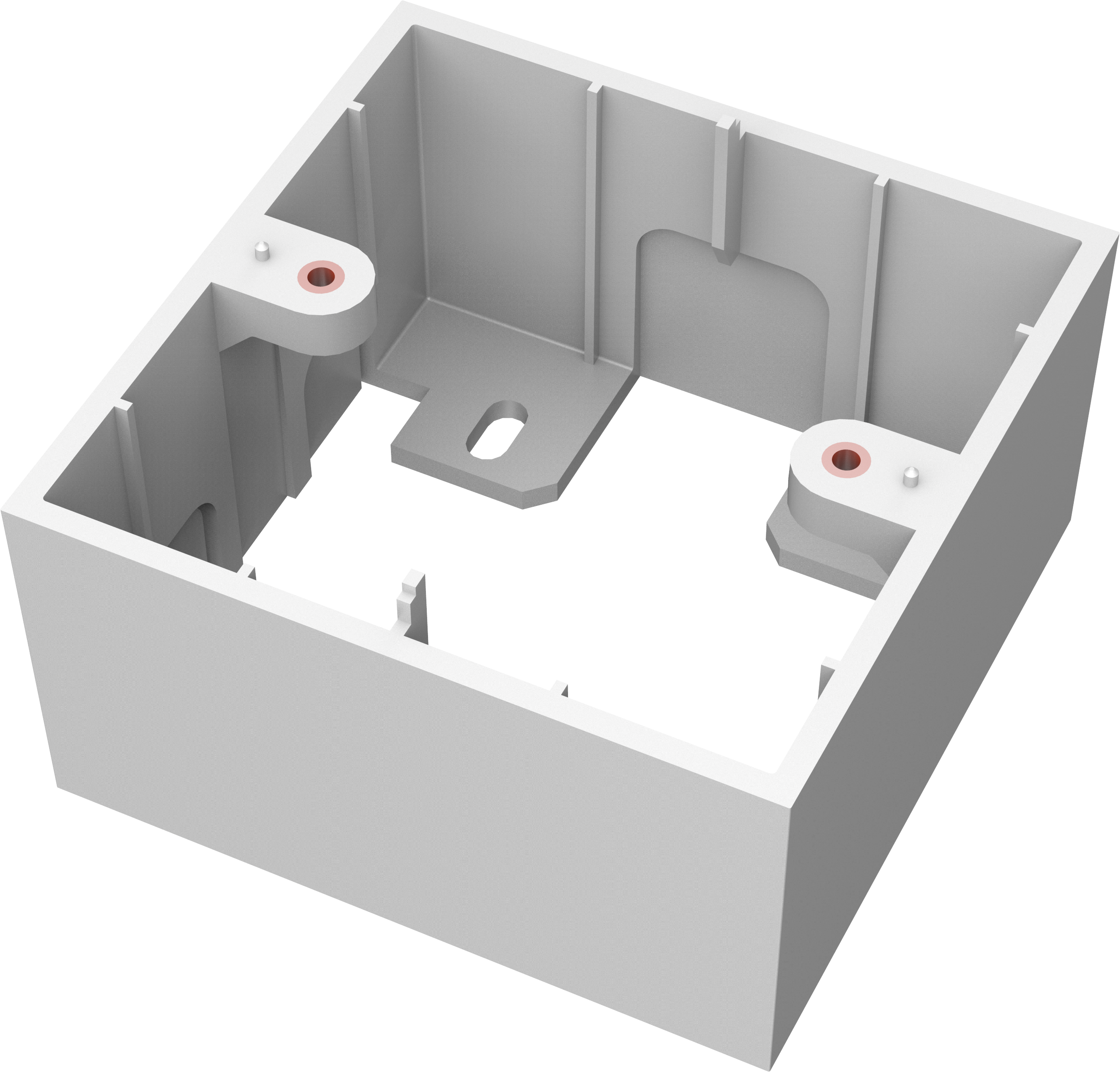 Vision TC3 UK 1-Gang Surface-Mount Backbox