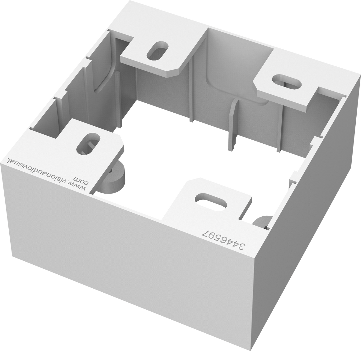 Vision TC3 UK 1-Gang Surface-Mount Backbox
