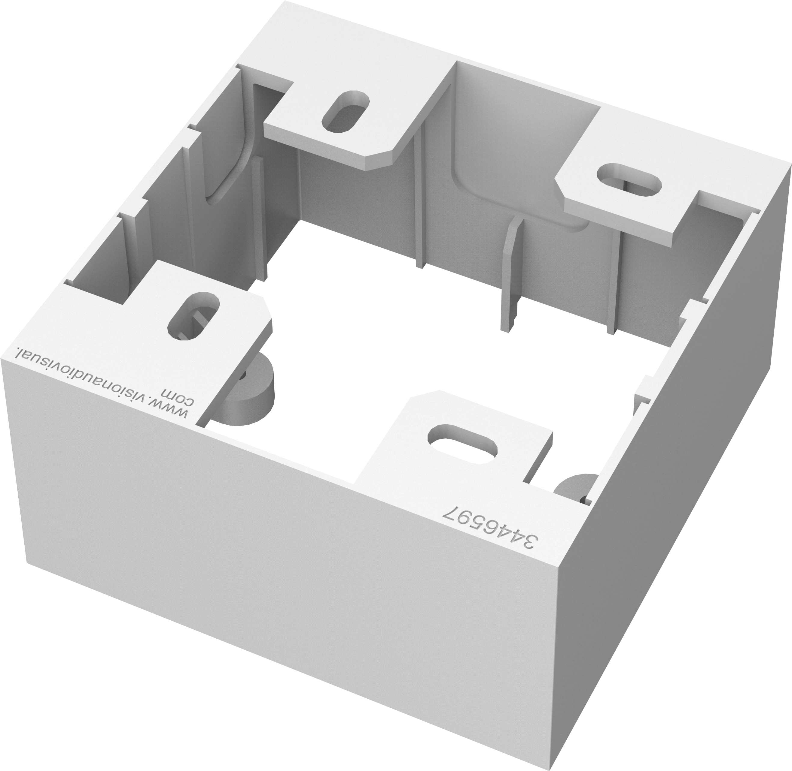 Vision TC3 UK 1-Gang Surface-Mount Backbox
