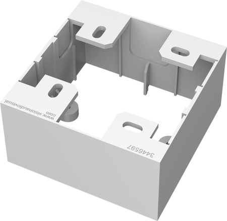 Vision TC3 UK 1-Gang Surface-Mount Backbox