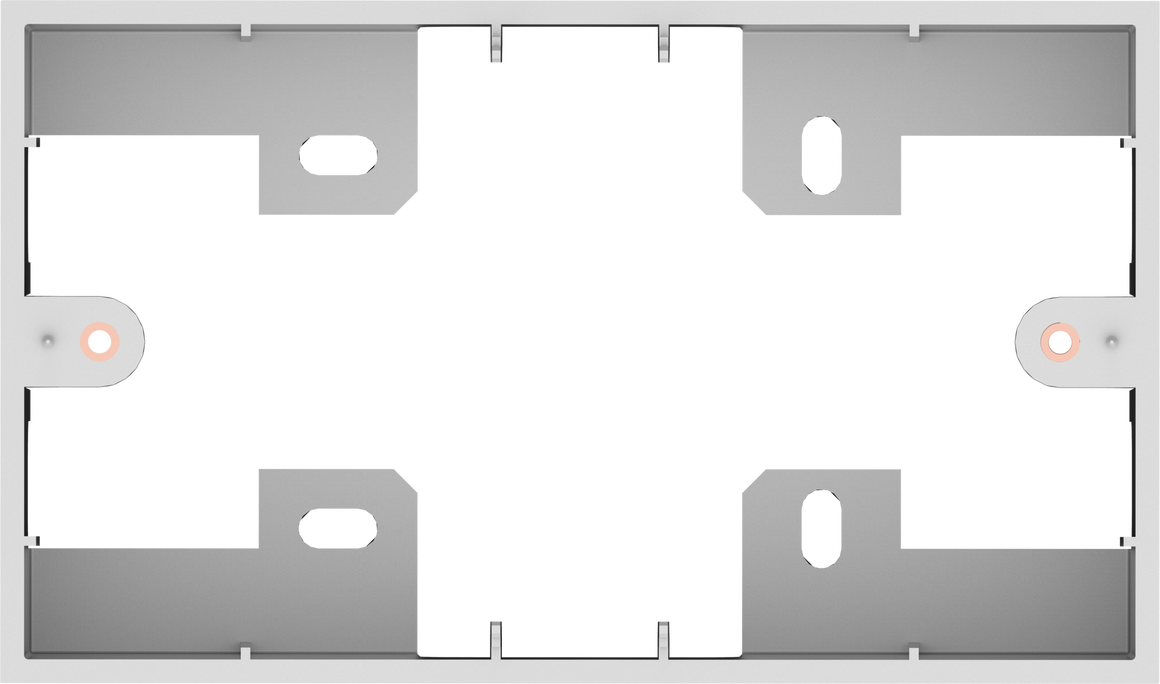 Vision TC3 UK 2-Gang Surface-Mount Backbox