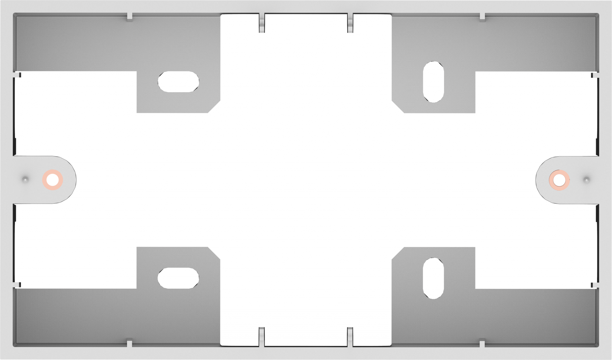 Vision TC3 UK 2-Gang Surface-Mount Backbox