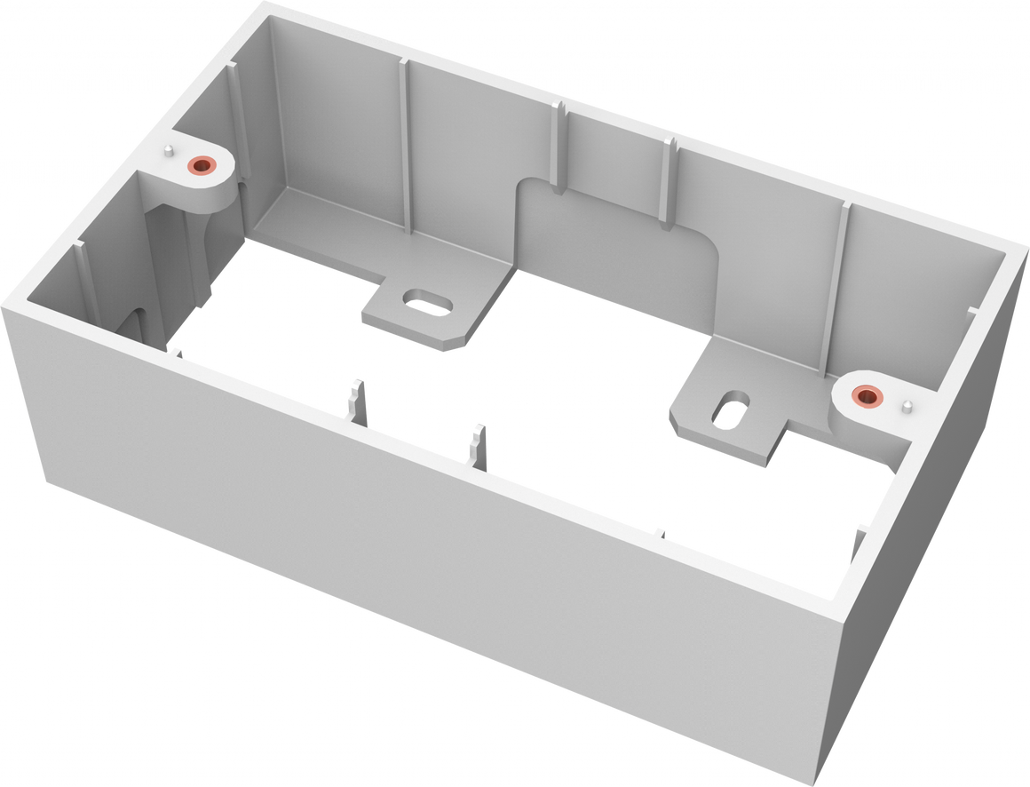 Vision TC3 UK 2-Gang Surface-Mount Backbox