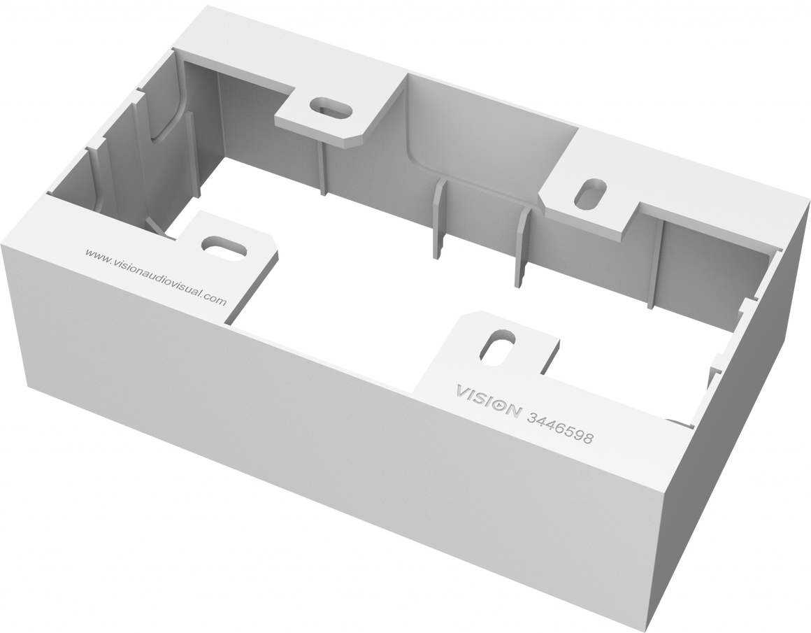 Vision TC3 UK 2-Gang Surface-Mount Backbox