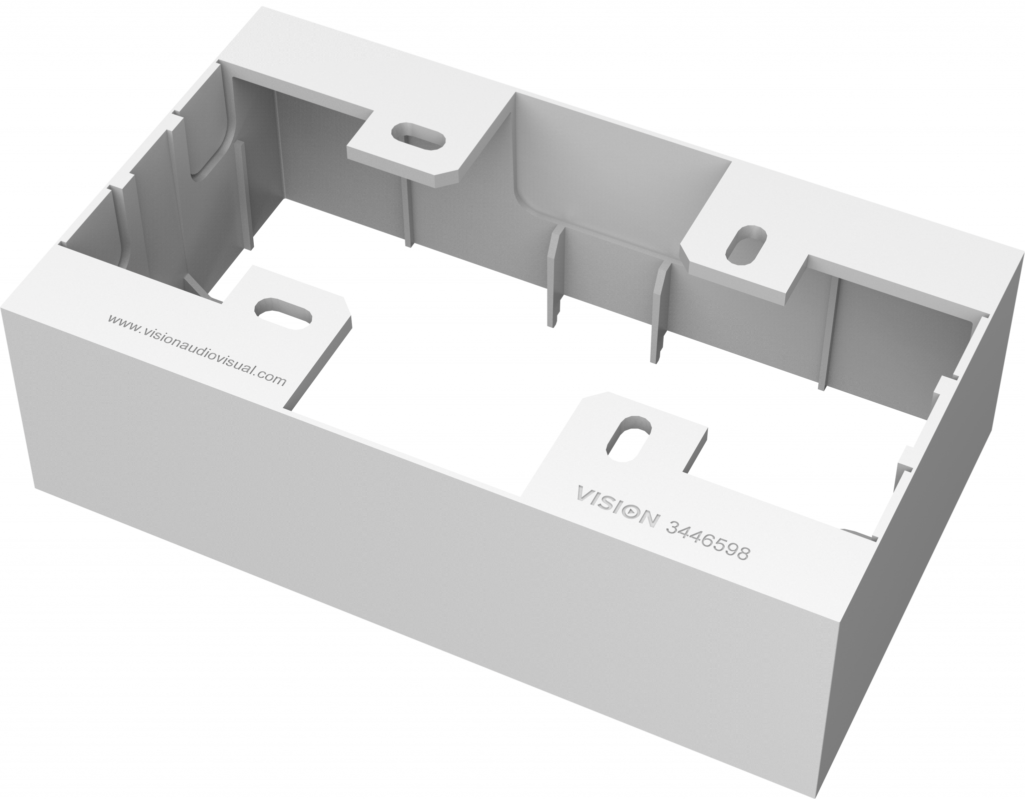 Vision TC3 UK 2-Gang Surface-Mount Backbox