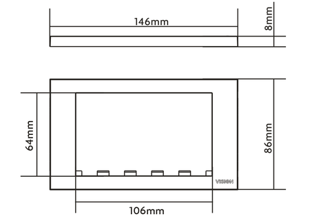 Vision TC3 UK 2-Gang Surround