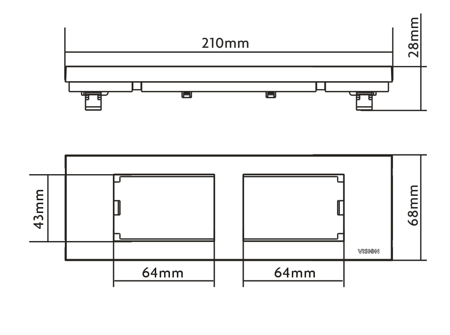 Vision TC3 Belgian 65mm Surround