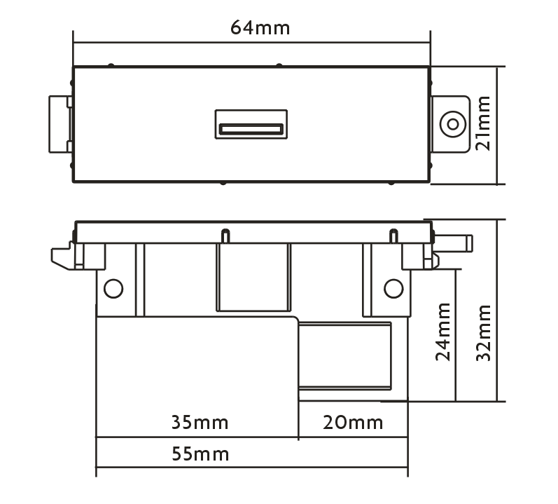 Vision TC3 USB-A to USB-B Module
