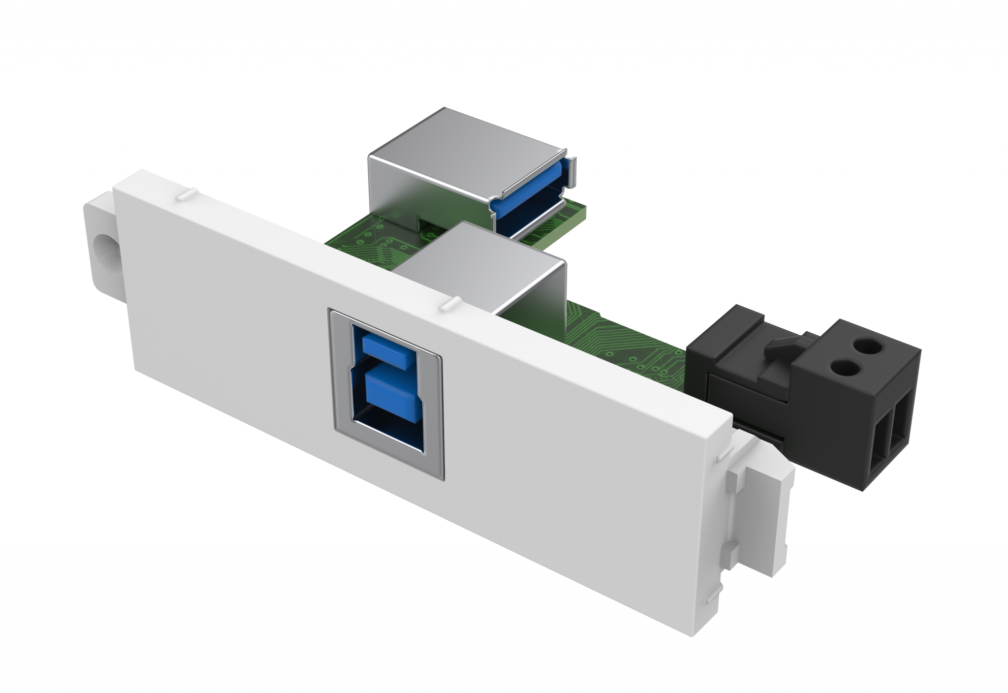 Vision TC3 USB-B to USB-A Module with active booster circuit