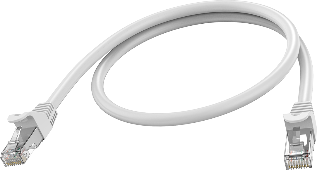 Vision White CAT6A Cable 0.5m