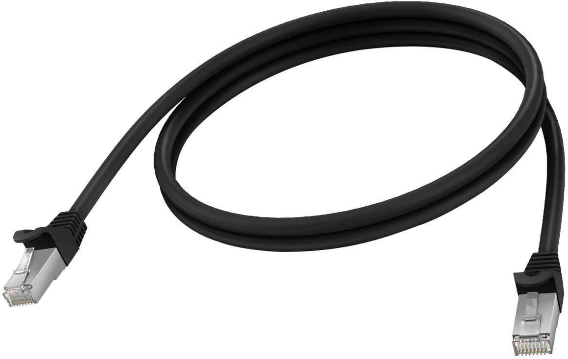 Vision Black CAT6A Cable 1m