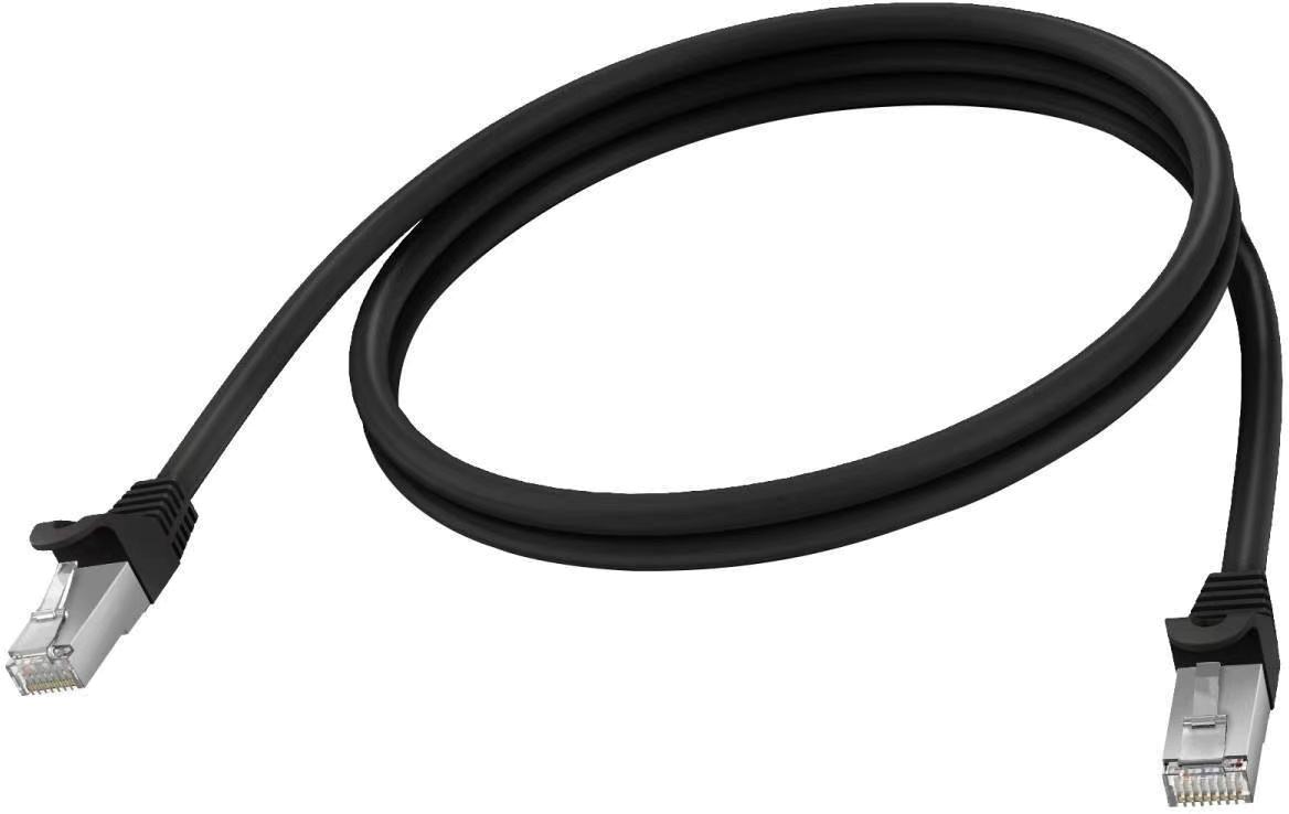 Vision Black CAT6A Cable 1m