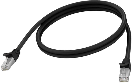 Vision Black CAT6A Cable 1m