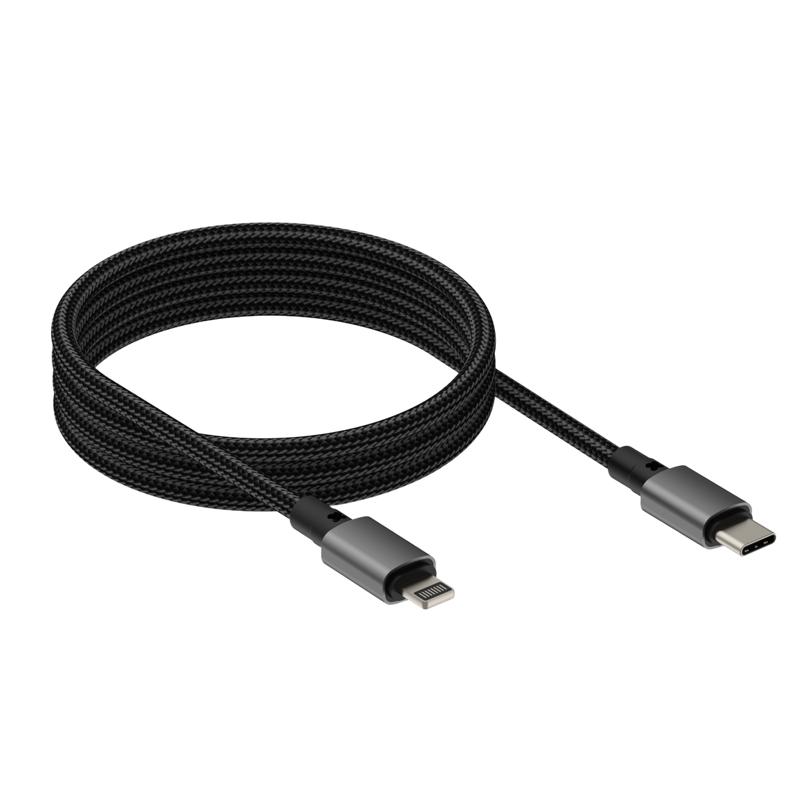 Vision Black Magnetic Lightning Cable 1m