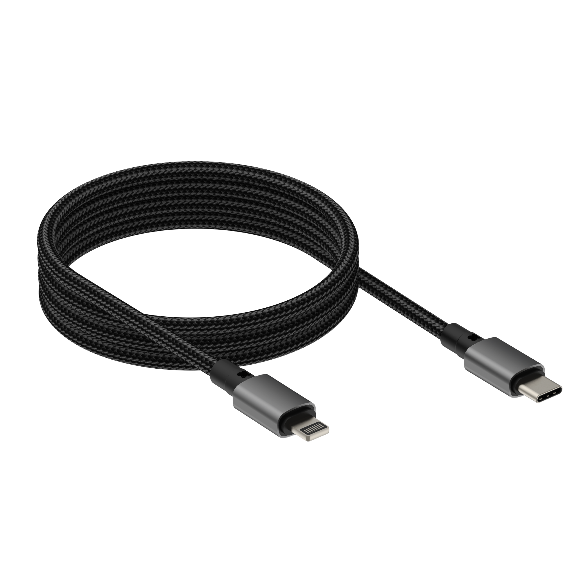 Vision Black Magnetic Lightning Cable 1m