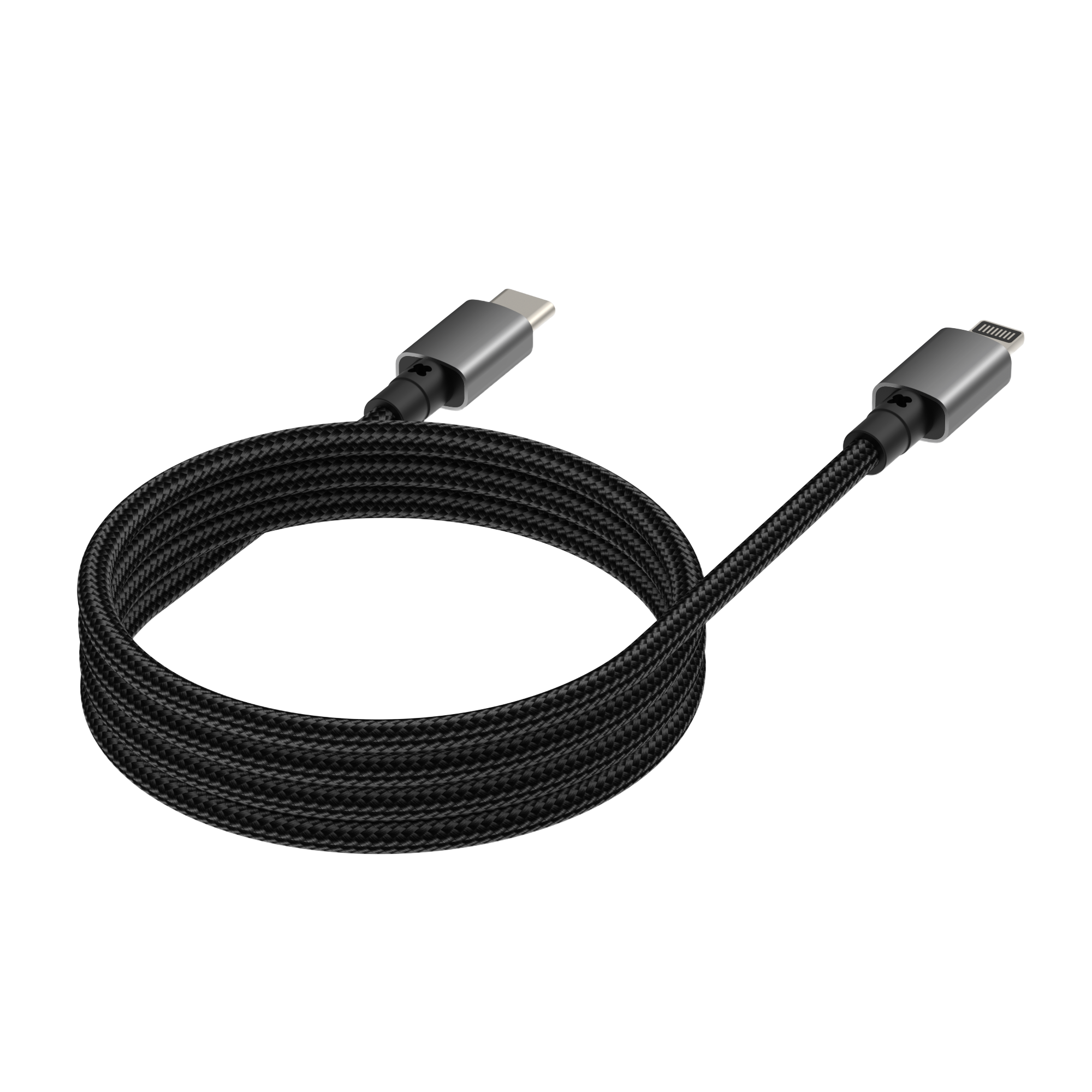 Vision Black Magnetic Lightning Cable 1m