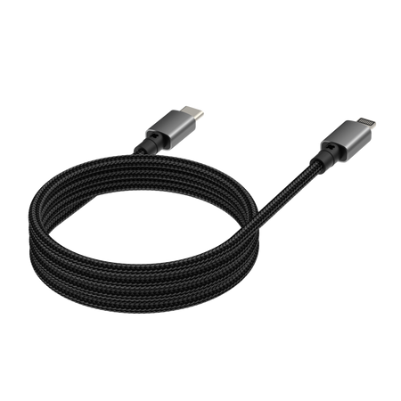 Vision Black Magnetic Lightning Cable 1m