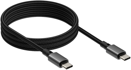Vision Black Magnetic USB-C Cable 1m