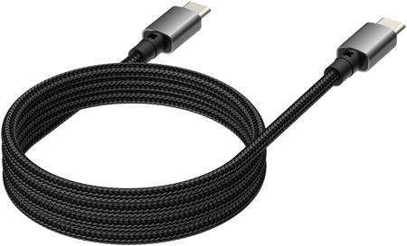 Vision Black Magnetic USB-C Cable 1m
