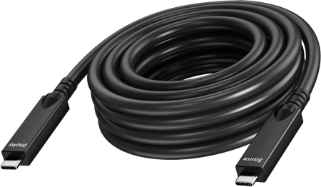 Vision Black USB-C Cable 15m