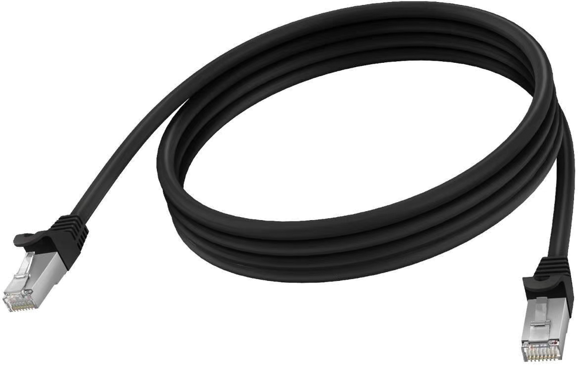 Vision Black CAT6A Cable 2m