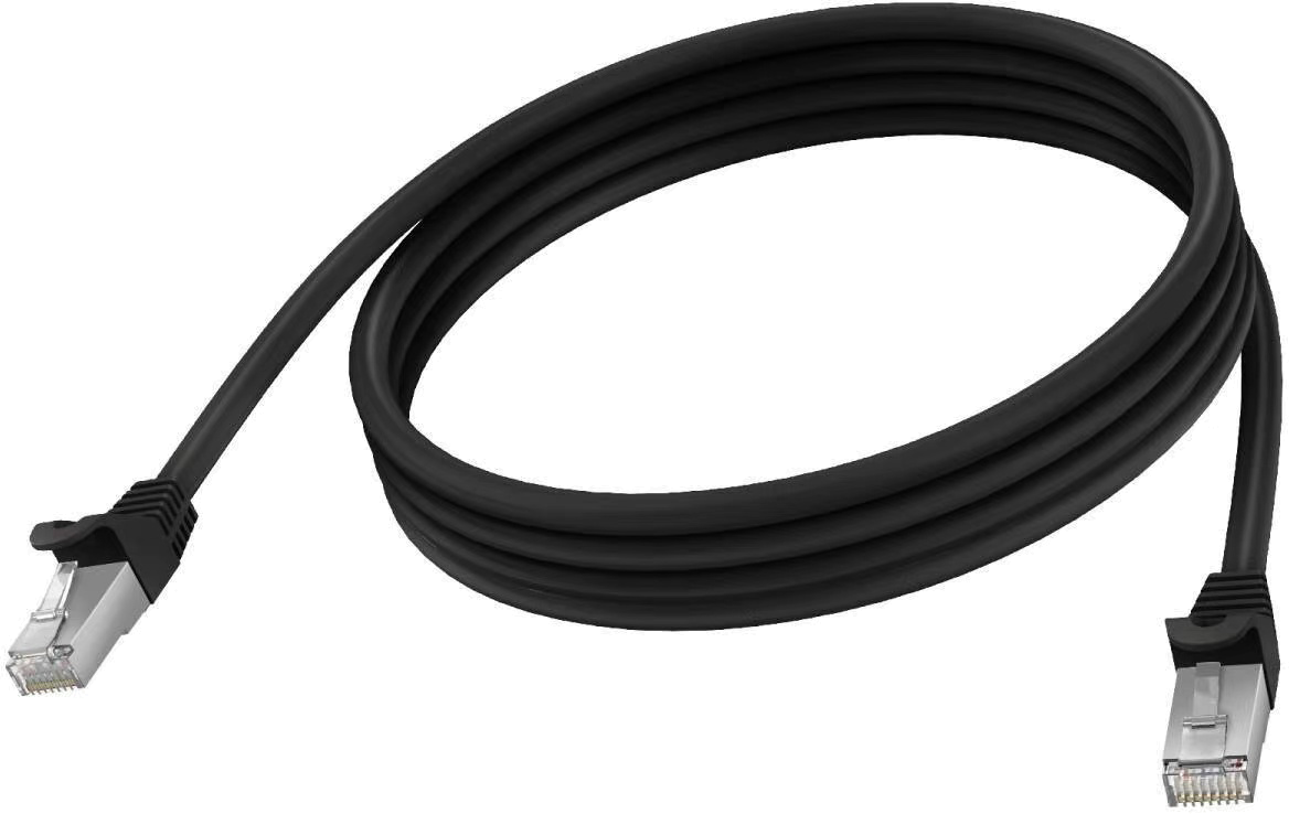 Vision Black CAT6A Cable 2m