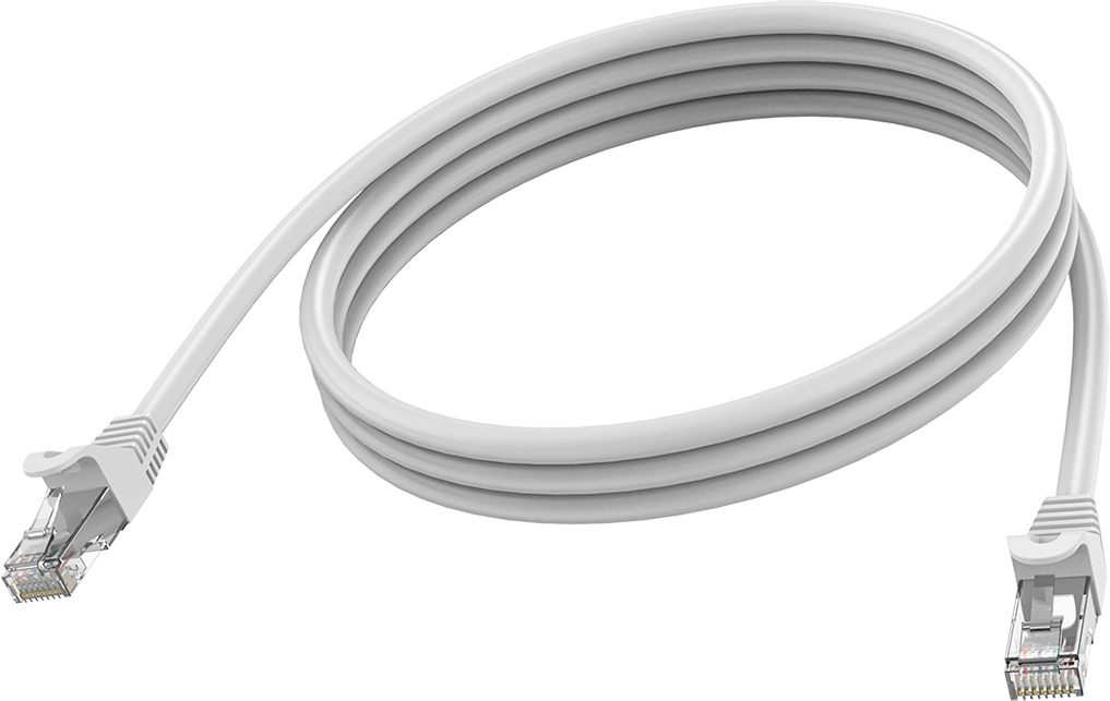 Vision White CAT6A Cable 2m