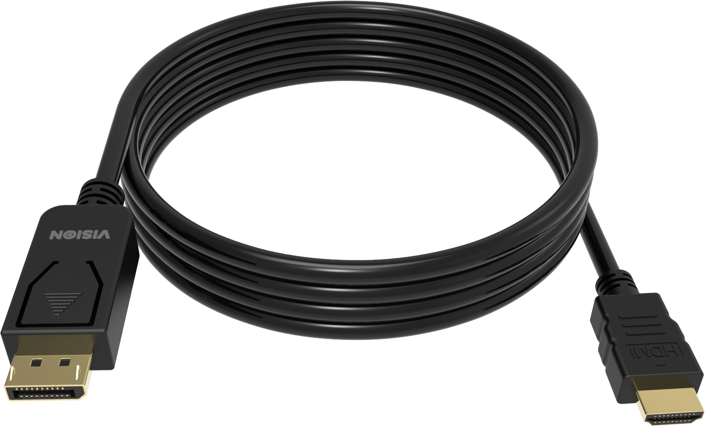 Vision Black DisplayPort to HDMI 8K cable 2m