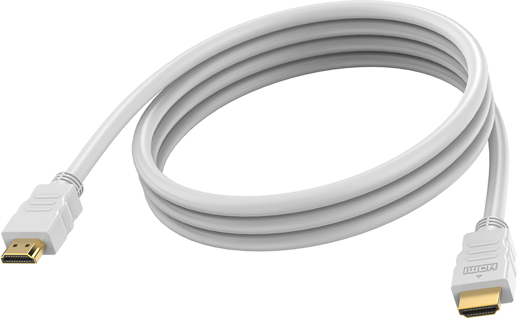 Vision White HDMI Cable 8K 2m