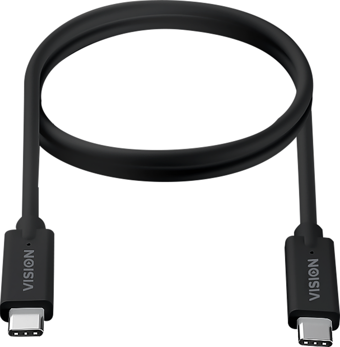Vision 2m Black USB-C Cable