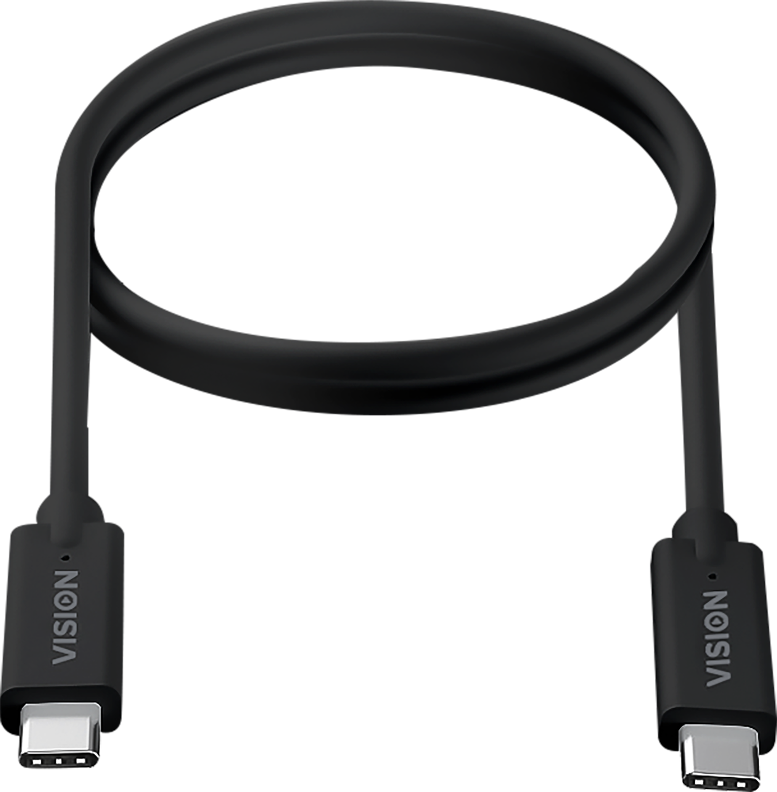 Vision 2m Black USB-C Cable