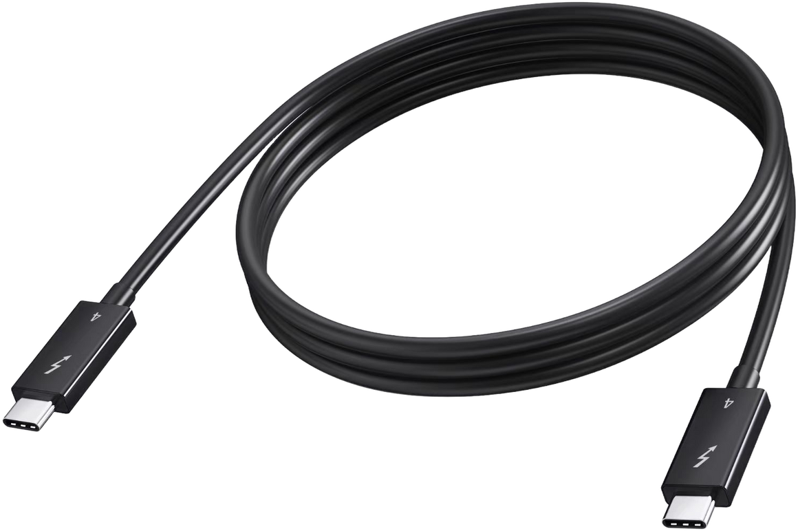 Vision 2m Black USB-C Thunderbolt 4 Cable