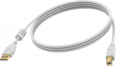 Vision White USB 2.0 Cable 2m