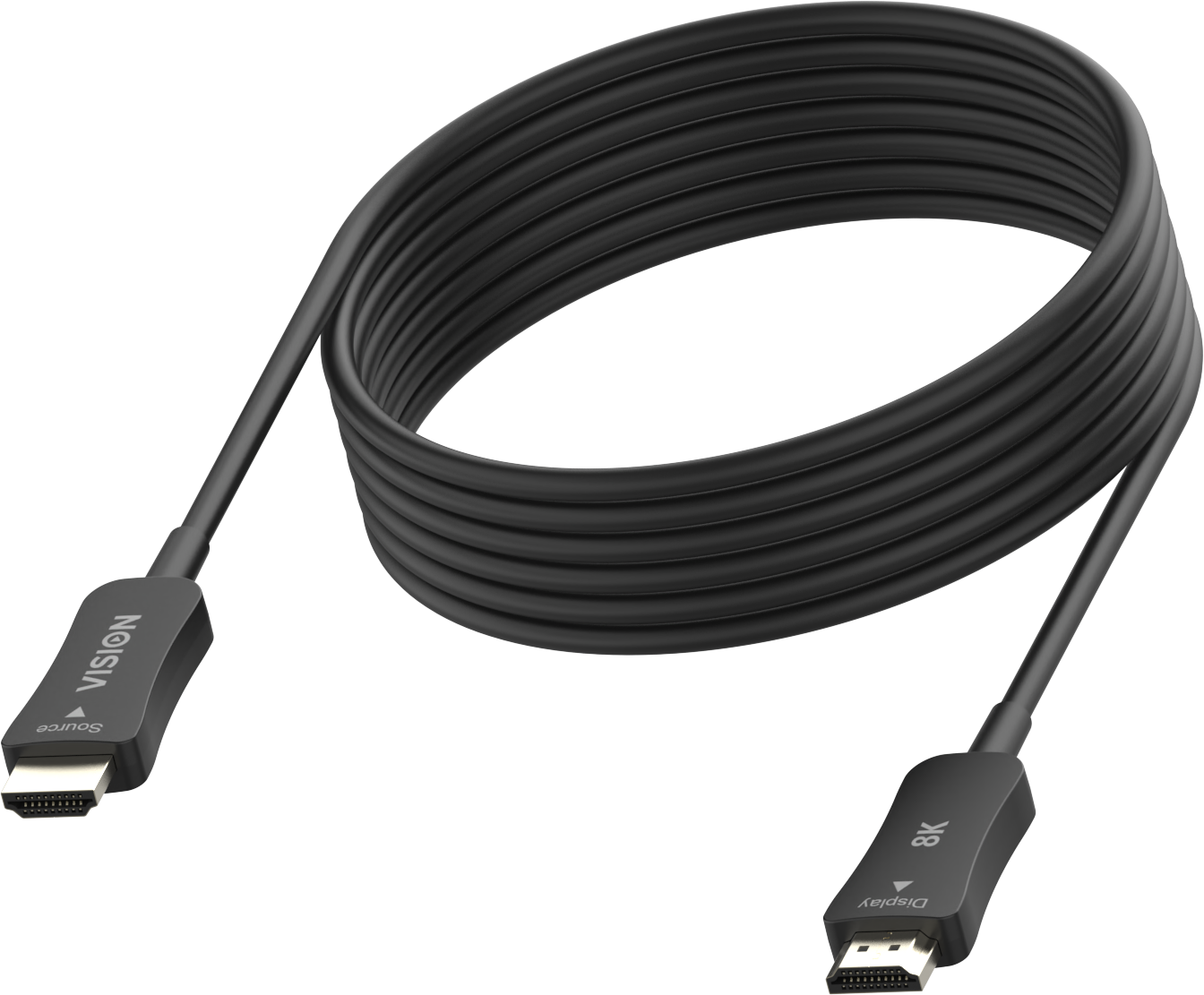 Vision Black HDMI Optical Cable 8K 30m