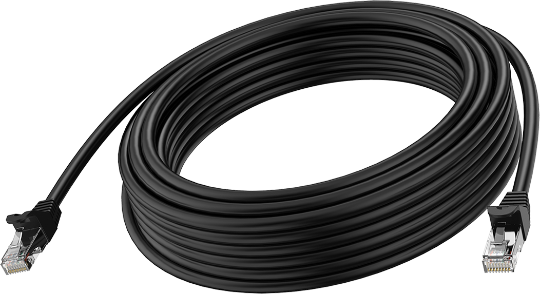Vision Black CAT6A Cable 3m