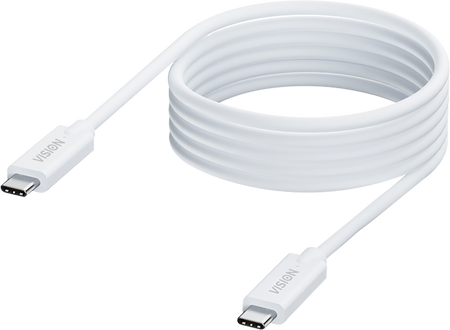 Vision White USB-C Cable 4m (13ft)