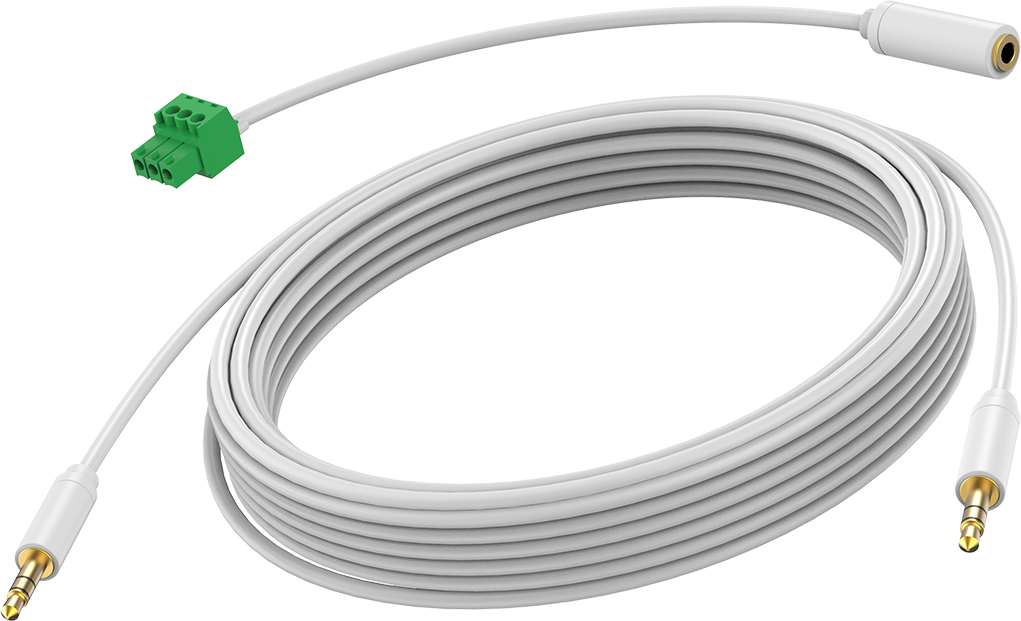 Vision White Minijack Cable 5m (16ft)