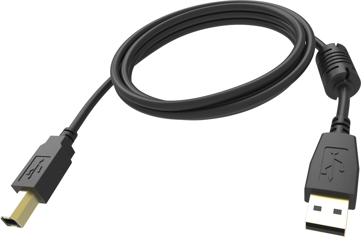 Vision Black USB 2.0 Cable 5m (16ft)