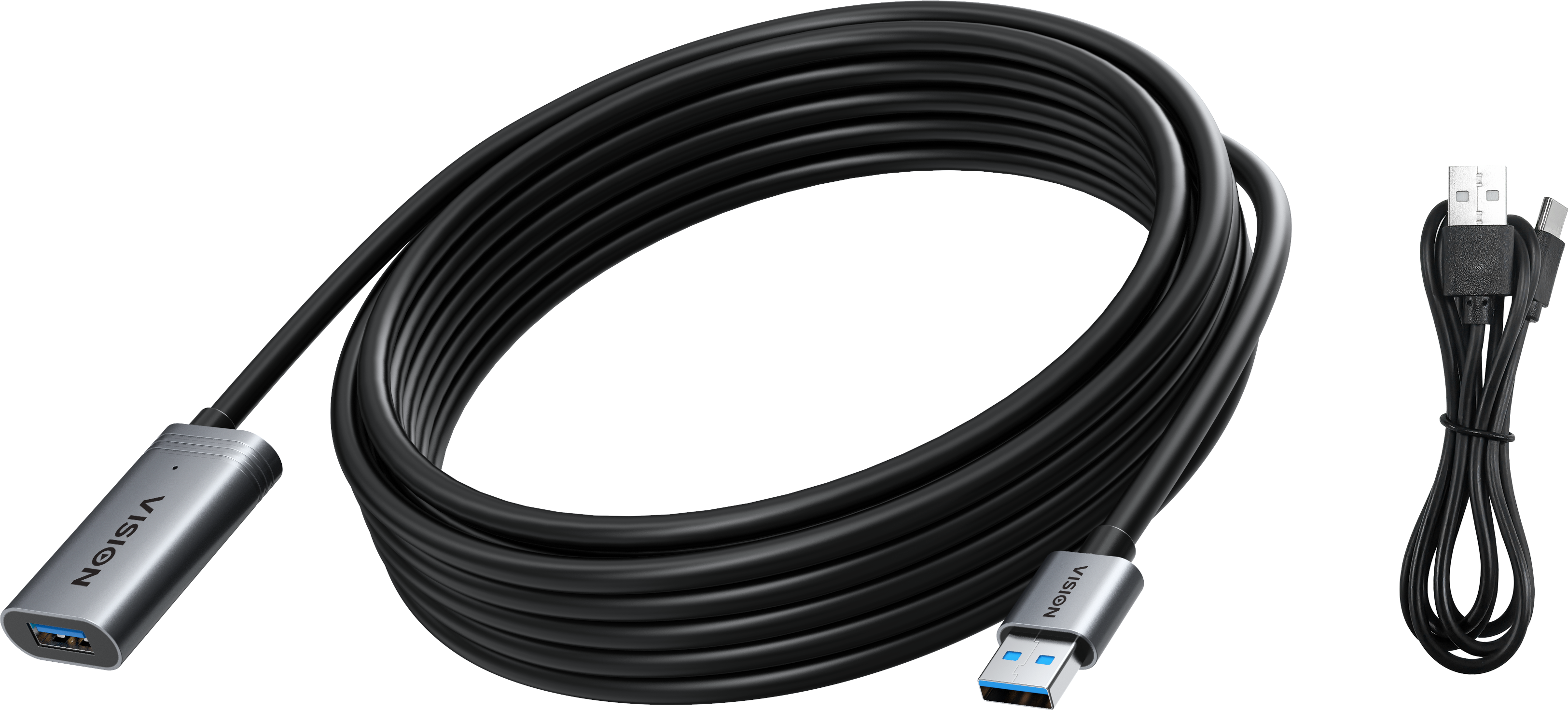 Vision Black USB 3.0 Active Extension Cable 5 m