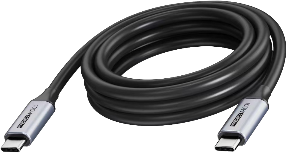 Vision Black USB-C Cable 5m