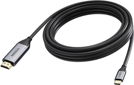 Vision Black USB-C to HDMI Cable 5m