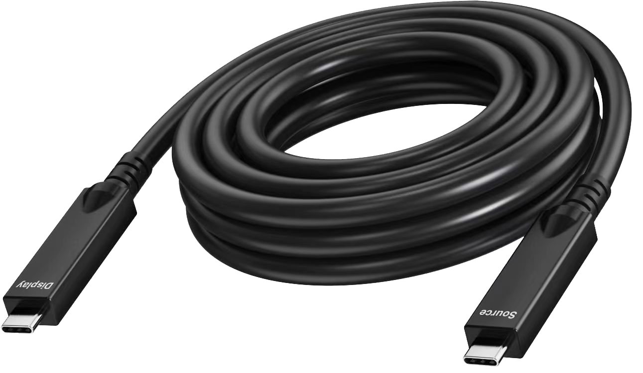 Vision Black USB-C Cable 7m