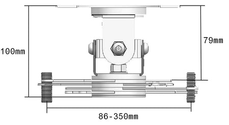 Vision Close-Coupled Projector Ceiling Mount