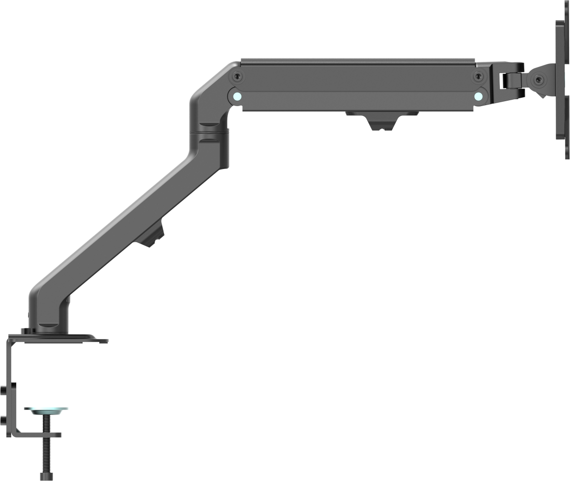 Vision Black Monitor Desk Arm 100×100 Dual