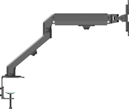 Vision Black Monitor Desk Arm 100×100 Dual