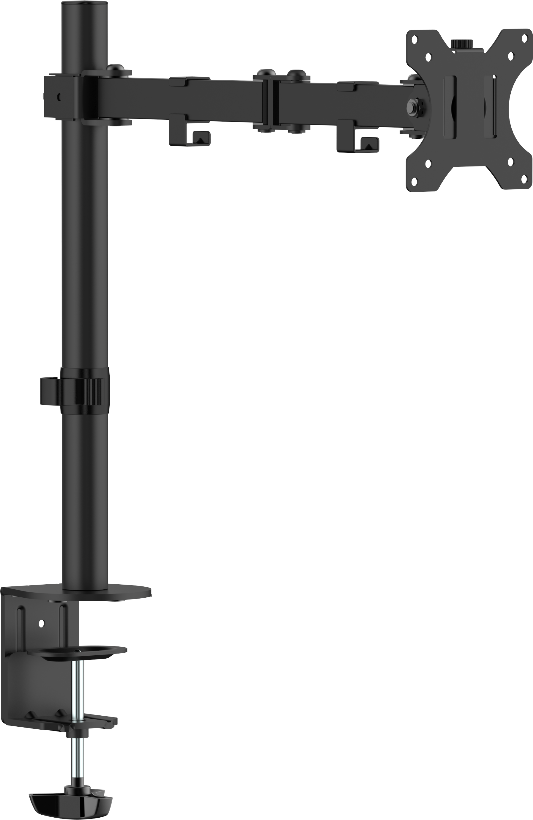 Vision Black Monitor Desk Post 100×100