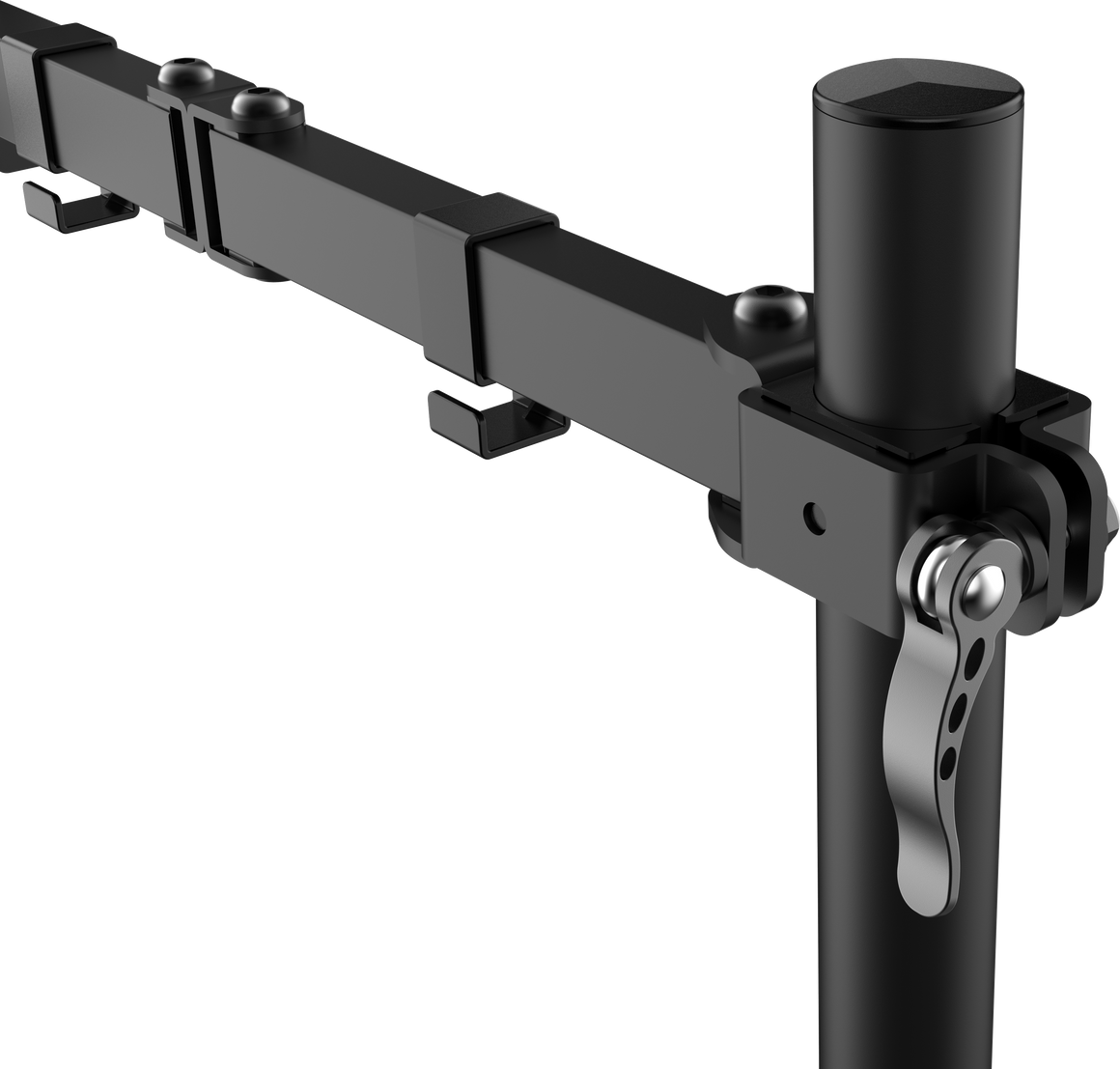 Vision Black Monitor Desk Post 100×100