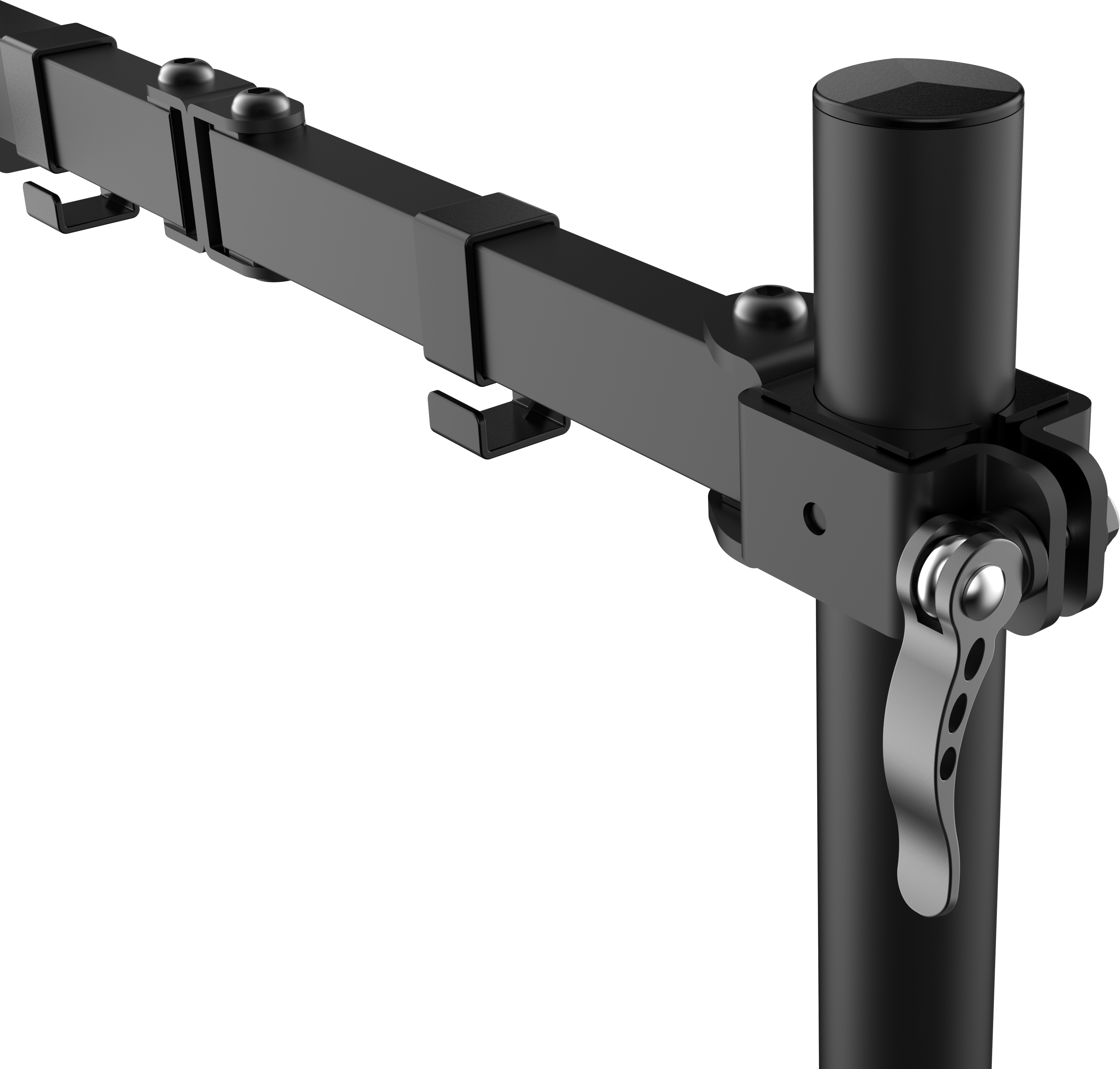 Vision Black Monitor Desk Post 100×100