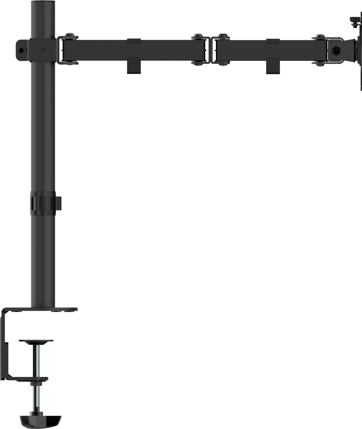 Vision Black Monitor Desk Post 100×100
